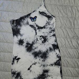 SHEIN black/white bodycon dress